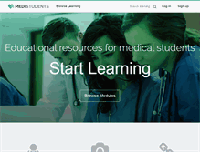 Tablet Screenshot of medistudents.com